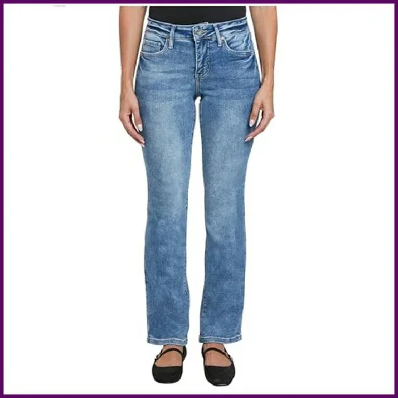 Premium Stretch Bootcut Jeans, Mid-Rise, Flattering Fit, All-Day Comfort
